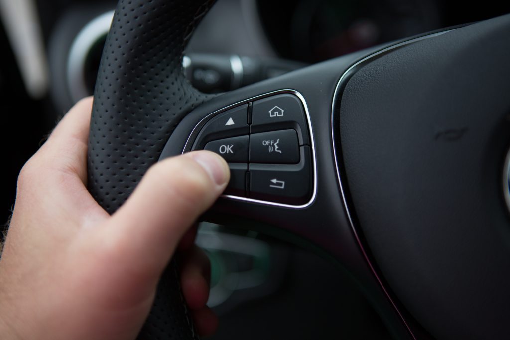 steering wheel control pressing